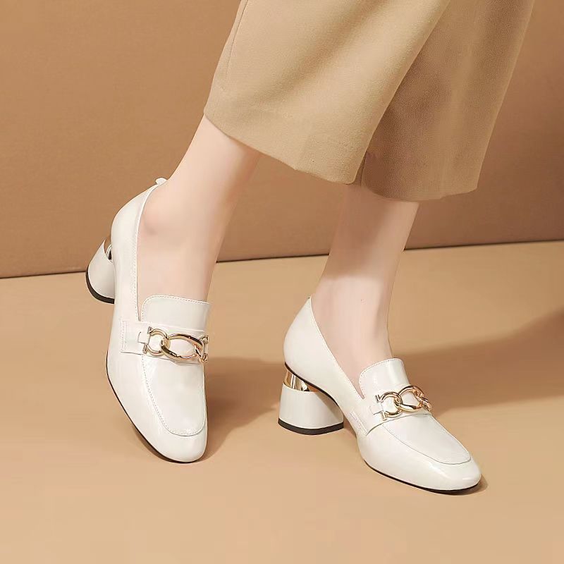 High Heel Pumps Women's Soft Leather Patent Leather Shoes