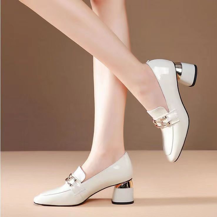 High Heel Pumps Women's Soft Leather Patent Leather Shoes
